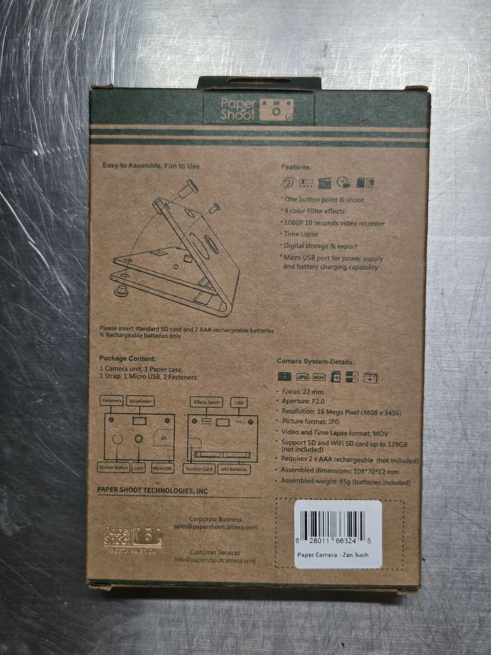 Paper Shoot Create A Camera Unopened